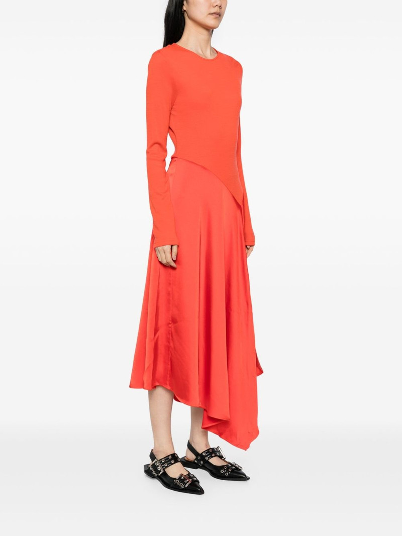 long-sleeved asymmetric dress 3