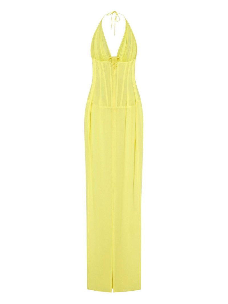 MÔNOT halterneck maxi dress outlook