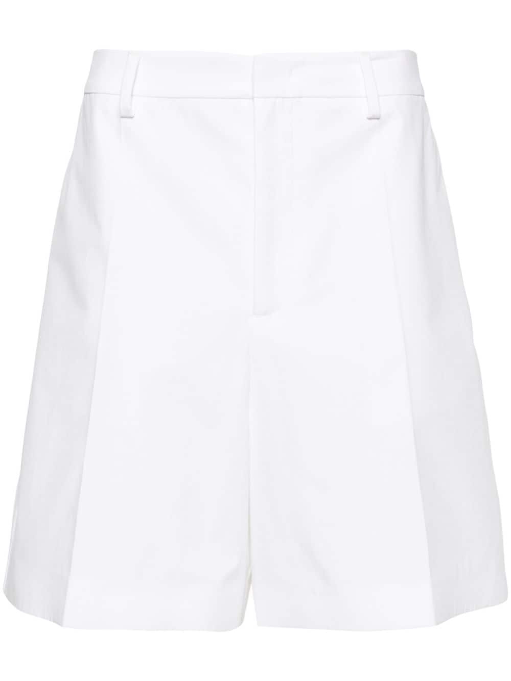 tailored cotton shorts - 1