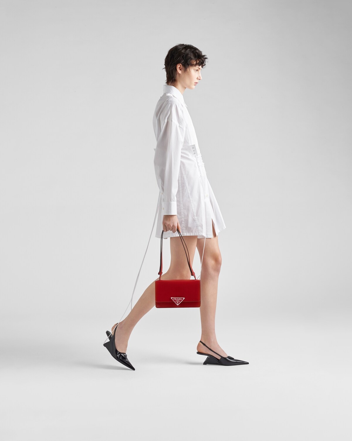Prada Emblème brushed-leather bag - 8
