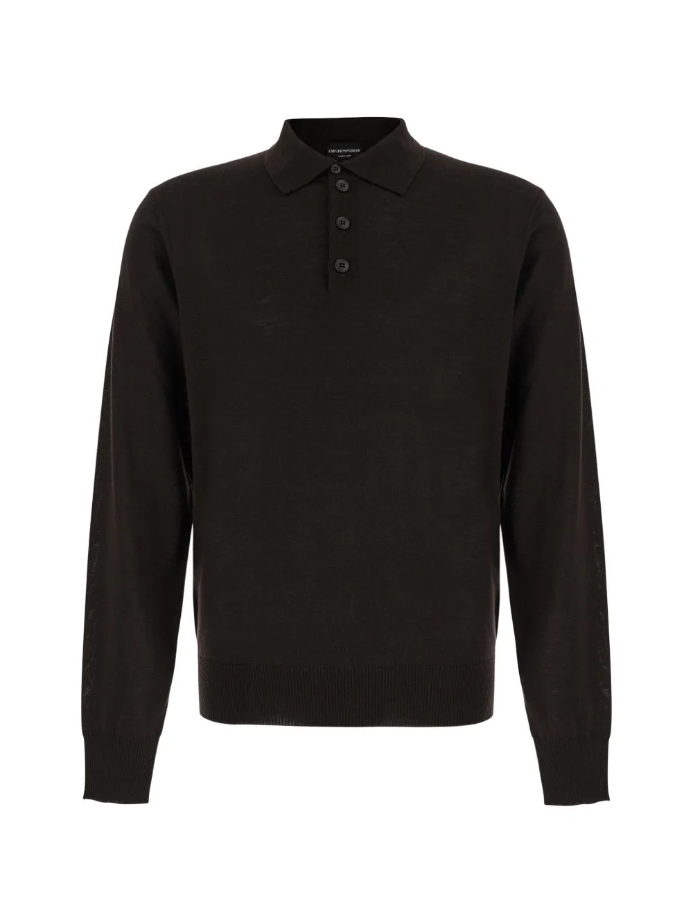 long-sleeve polo shirt - 1