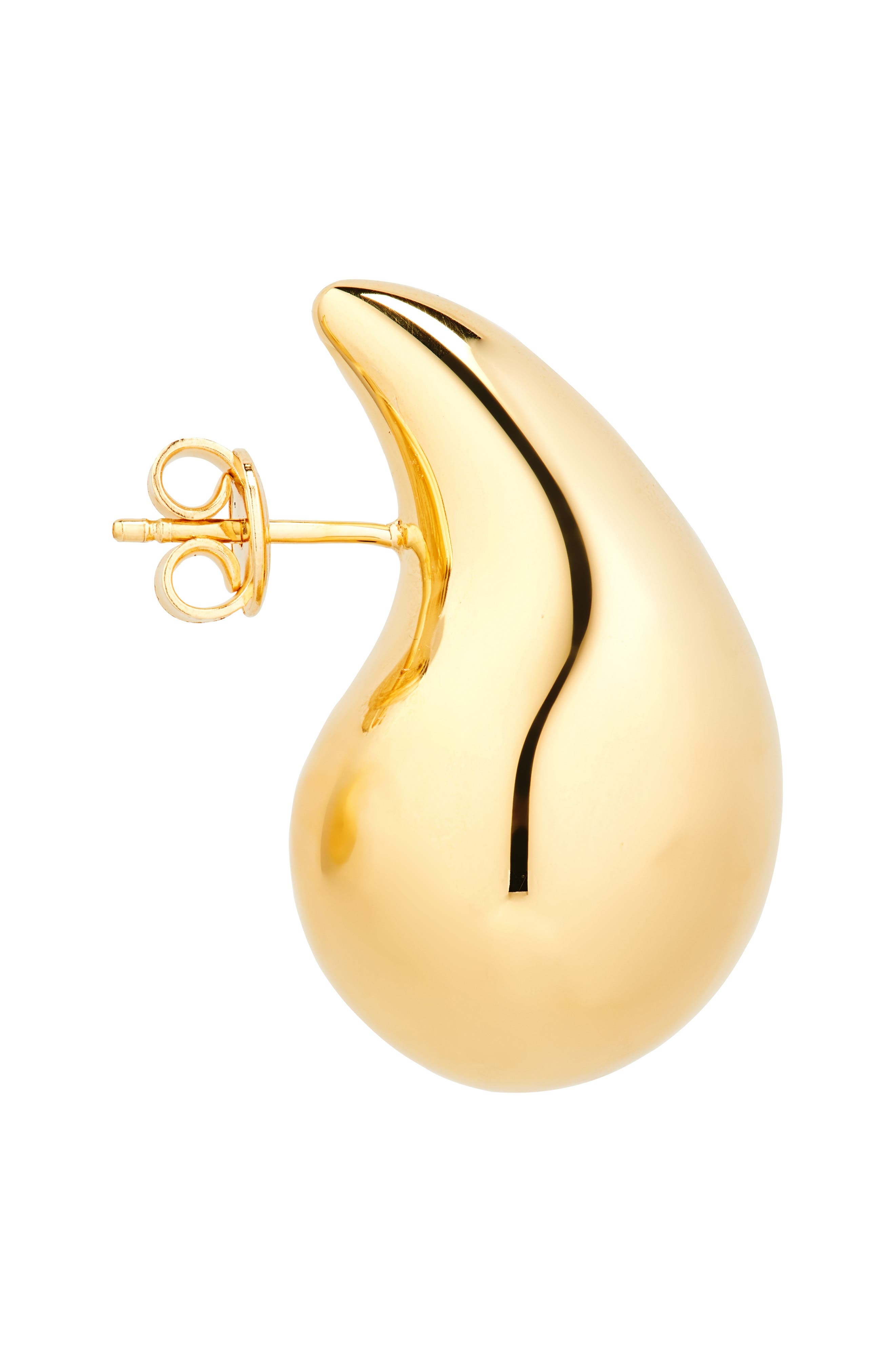 Bottega Veneta Small Drop Earrings in 8120 Yellow Gold at Nordstrom - 4
