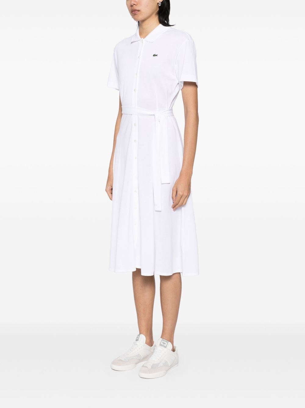 piqué flared polo dress - 3