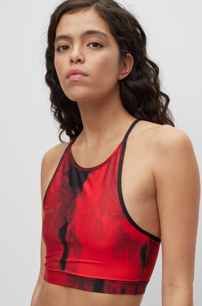 PRINTED BIKINI BRALETTE IN QUICK-DRYING STRETCH FABRIC 6