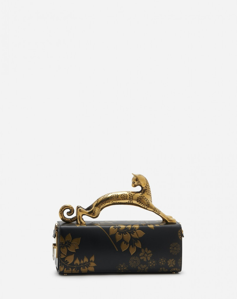 LEATHER RATEAU PENCIL CAT BAG 3