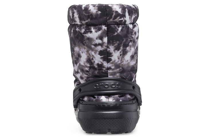 Crocs Classic Lined Neo Puff Tie Dye Boots 'Black White' 207328-001 - 6