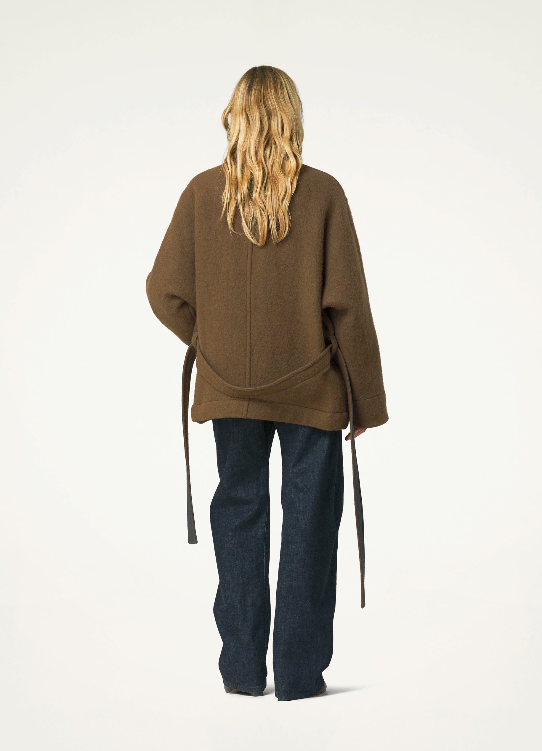 SHORT BATHROBE DUFFLE COAT - 4