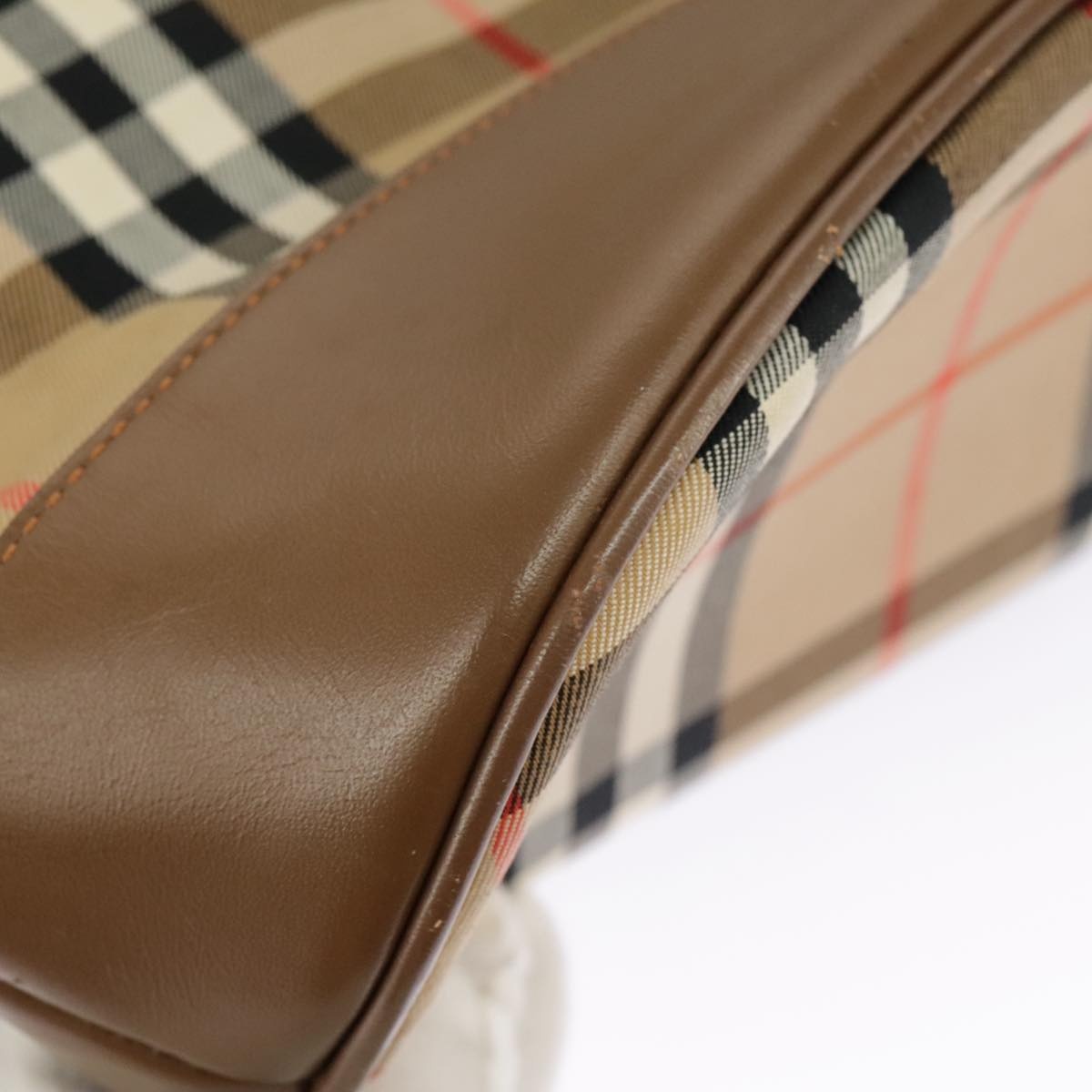 Burberry Nova Check Shoulder Bag Canvas Beige Gold - 16