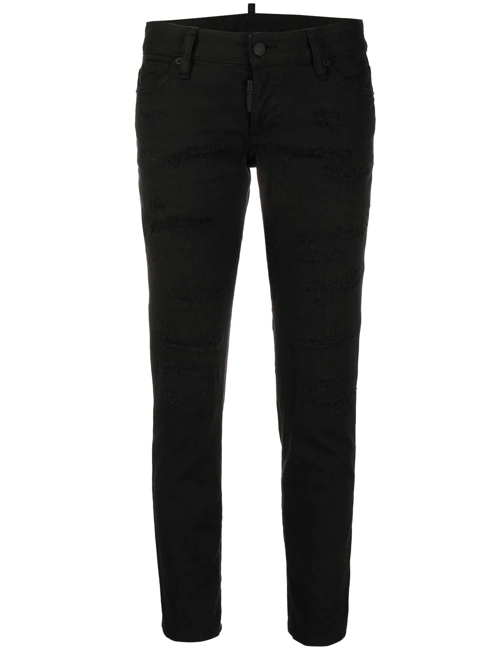 mid-rise cropped jeans - 1