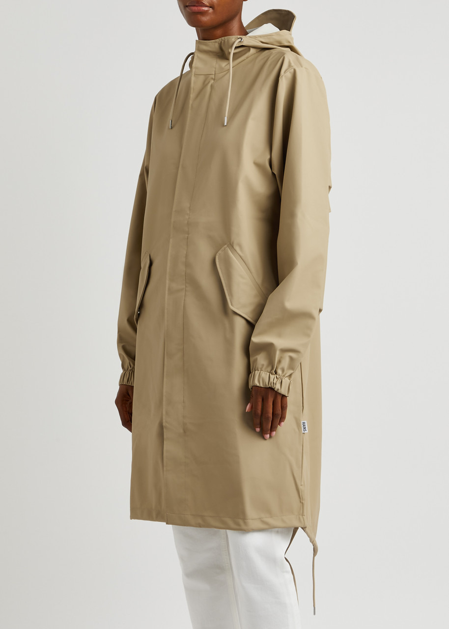 Fishtail hooded rubberised parka - 2