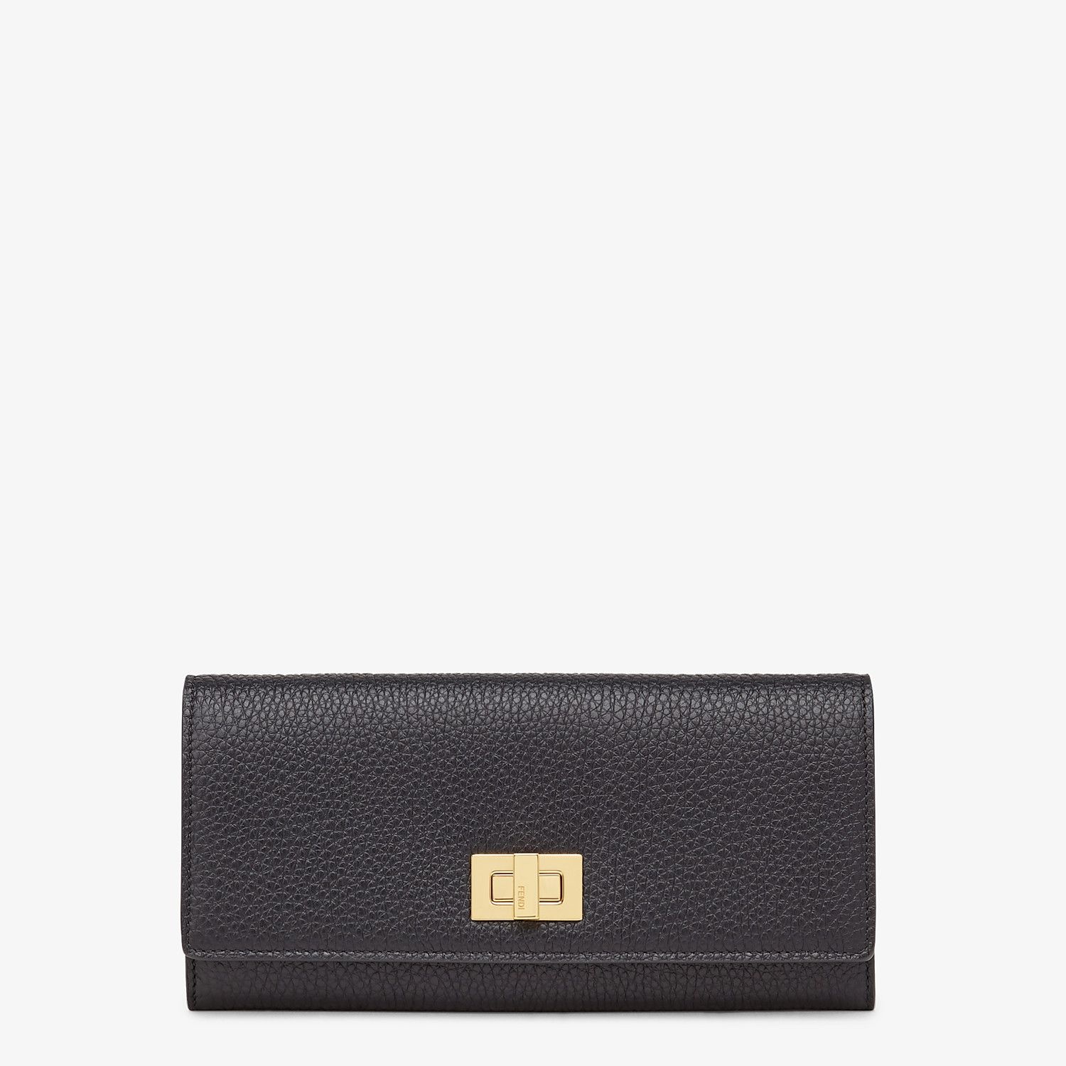 Black leather wallet - 1