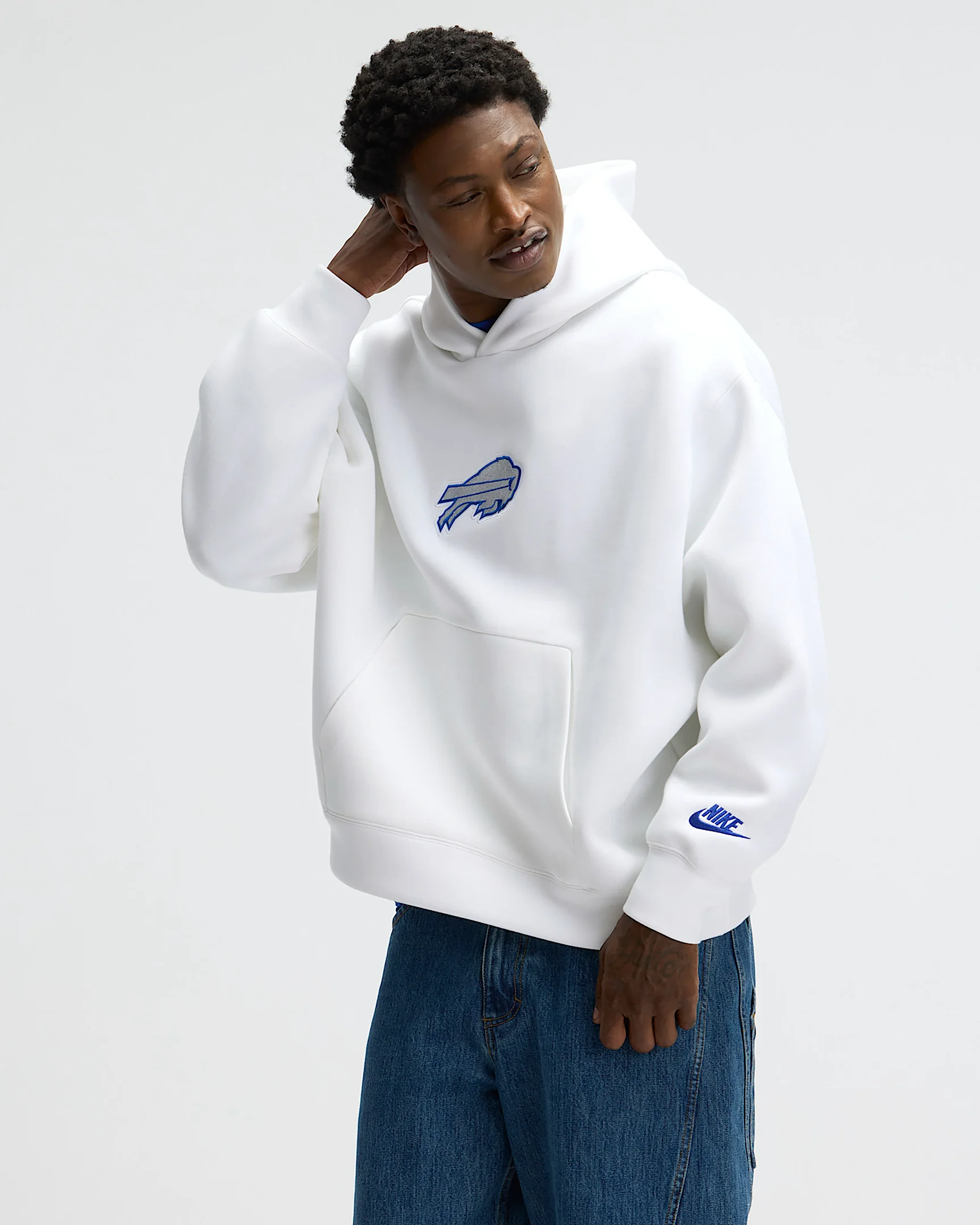 Buffalo Bills Rivalries Collection Oversized Tech Fleece Men's Nike NFL Pullover Hoodie - 1