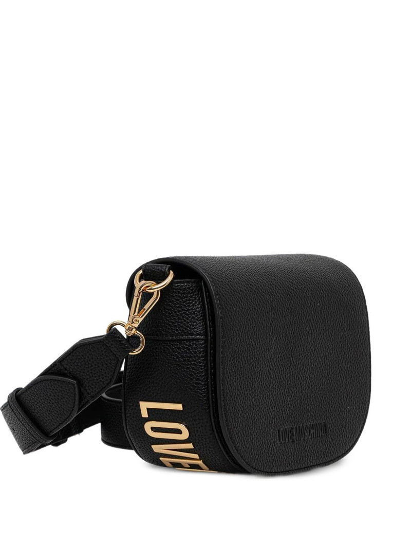 Moschino mini logo-lettering satchel outlook