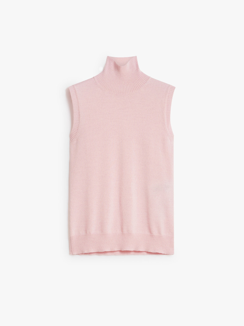 ARDENZA Sleeveless mock polo-neck sweater 1