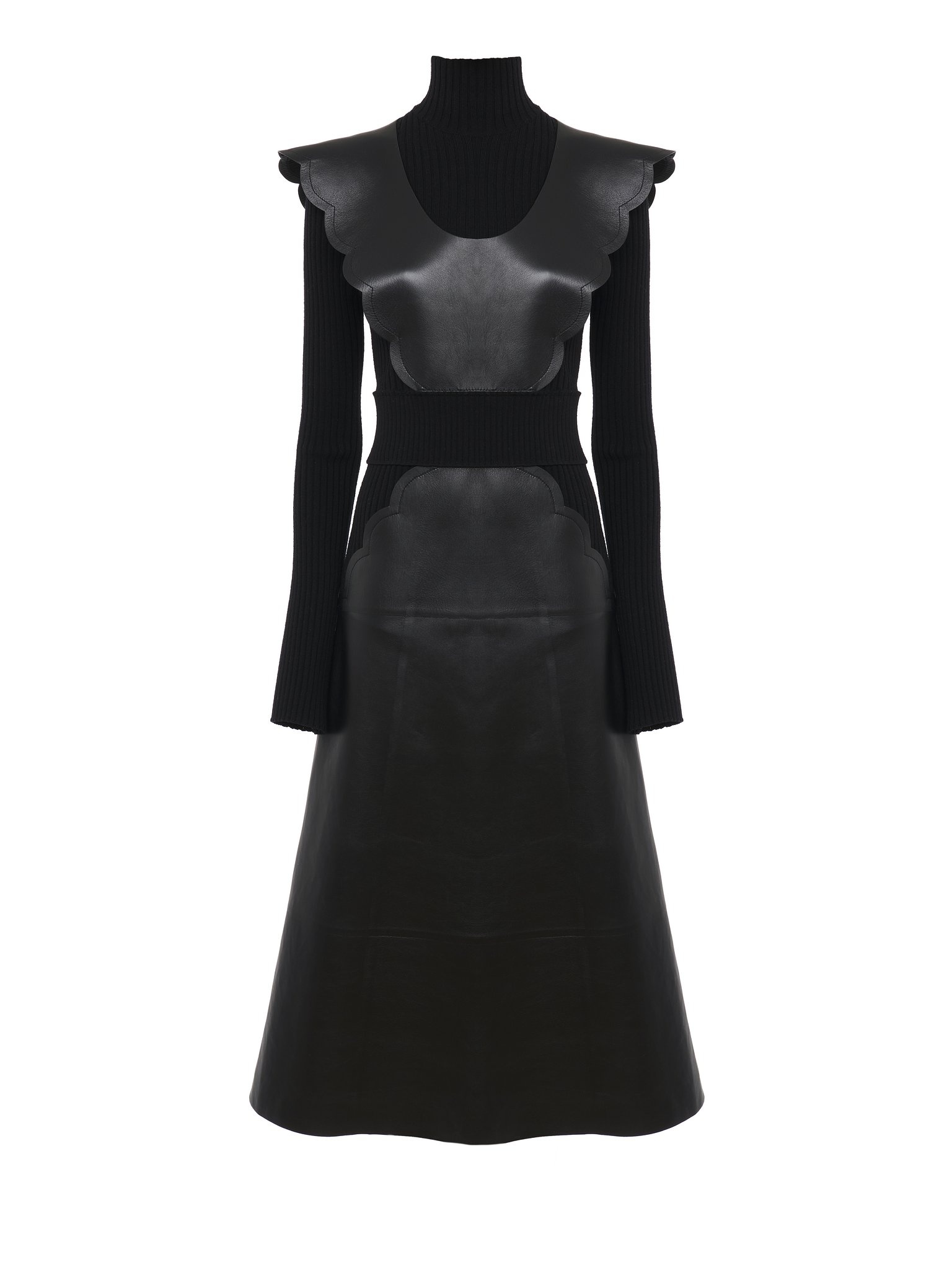 SCALLOPED MIDI DRESS - 1