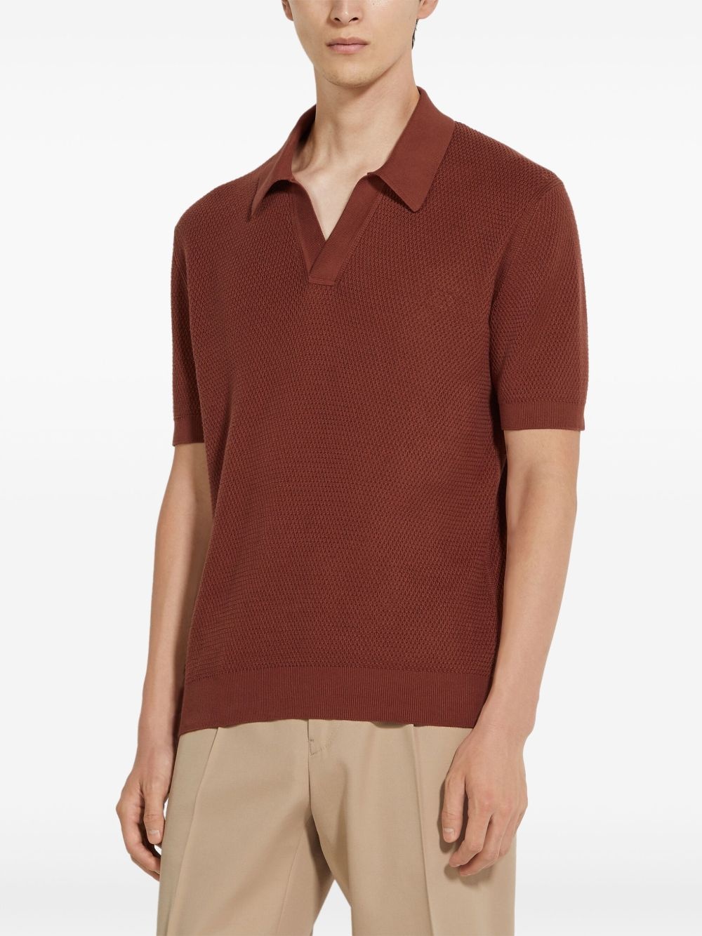cotton polo shirt - 3