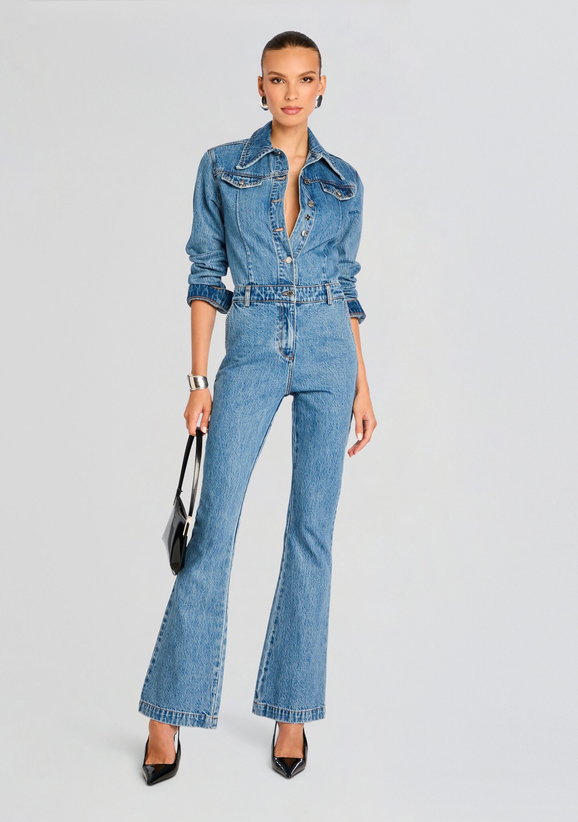 MABEL FITTED MID RISE JUMPSUIT - 5