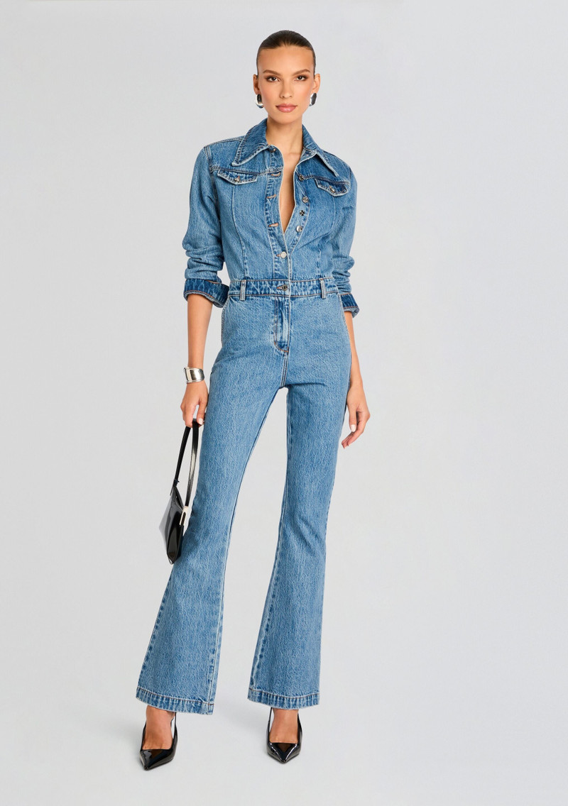 RETROFÊTE MABEL FITTED MID RISE JUMPSUIT outlook