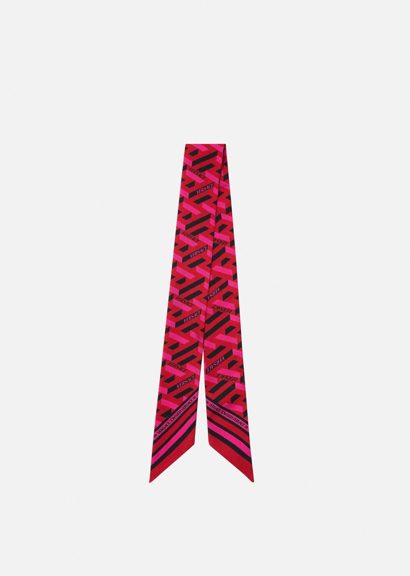 La Greca Silk Scarf Tie - 1