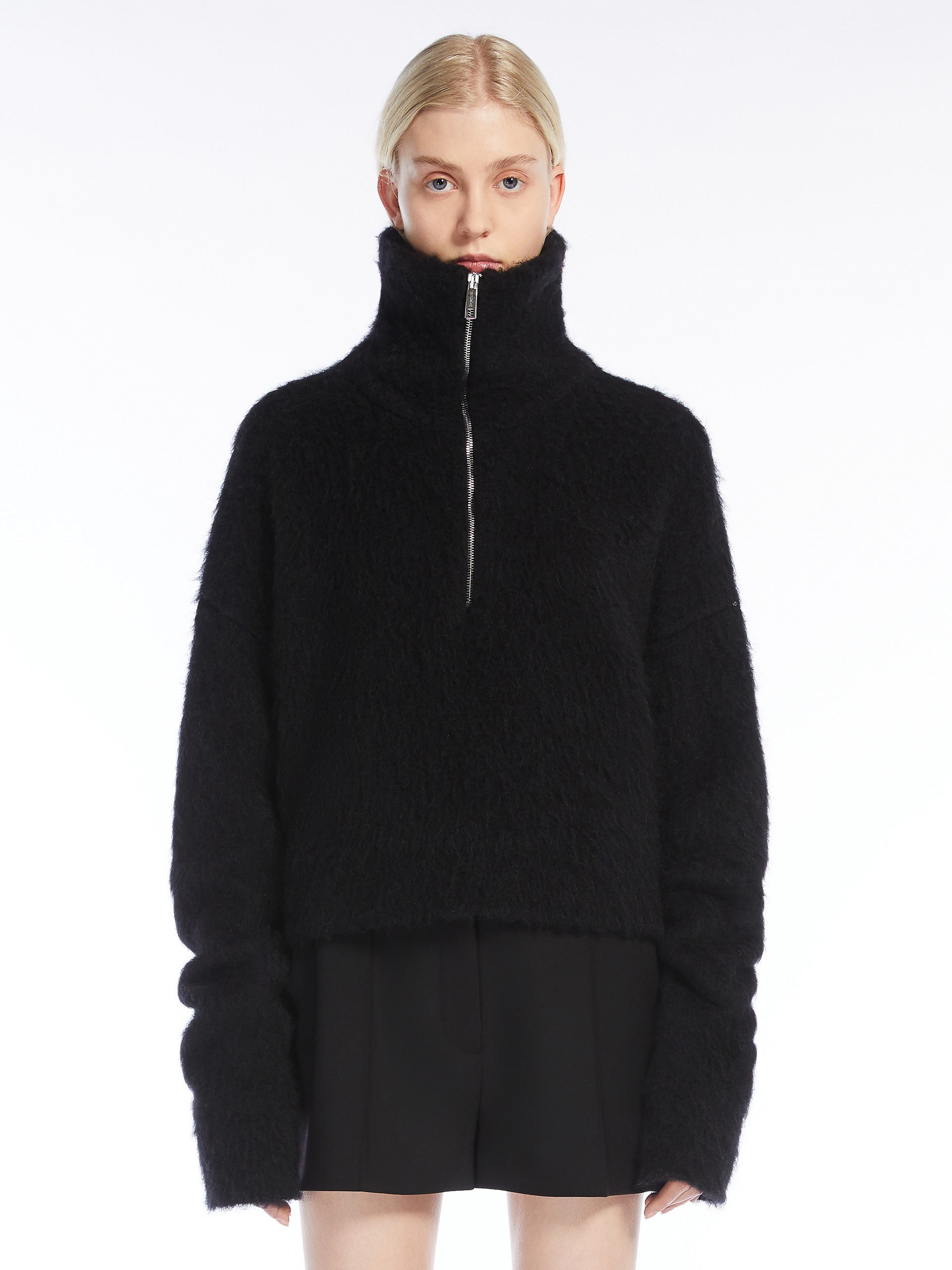 FALCONE Alpaca-blend boxy sweater - 3