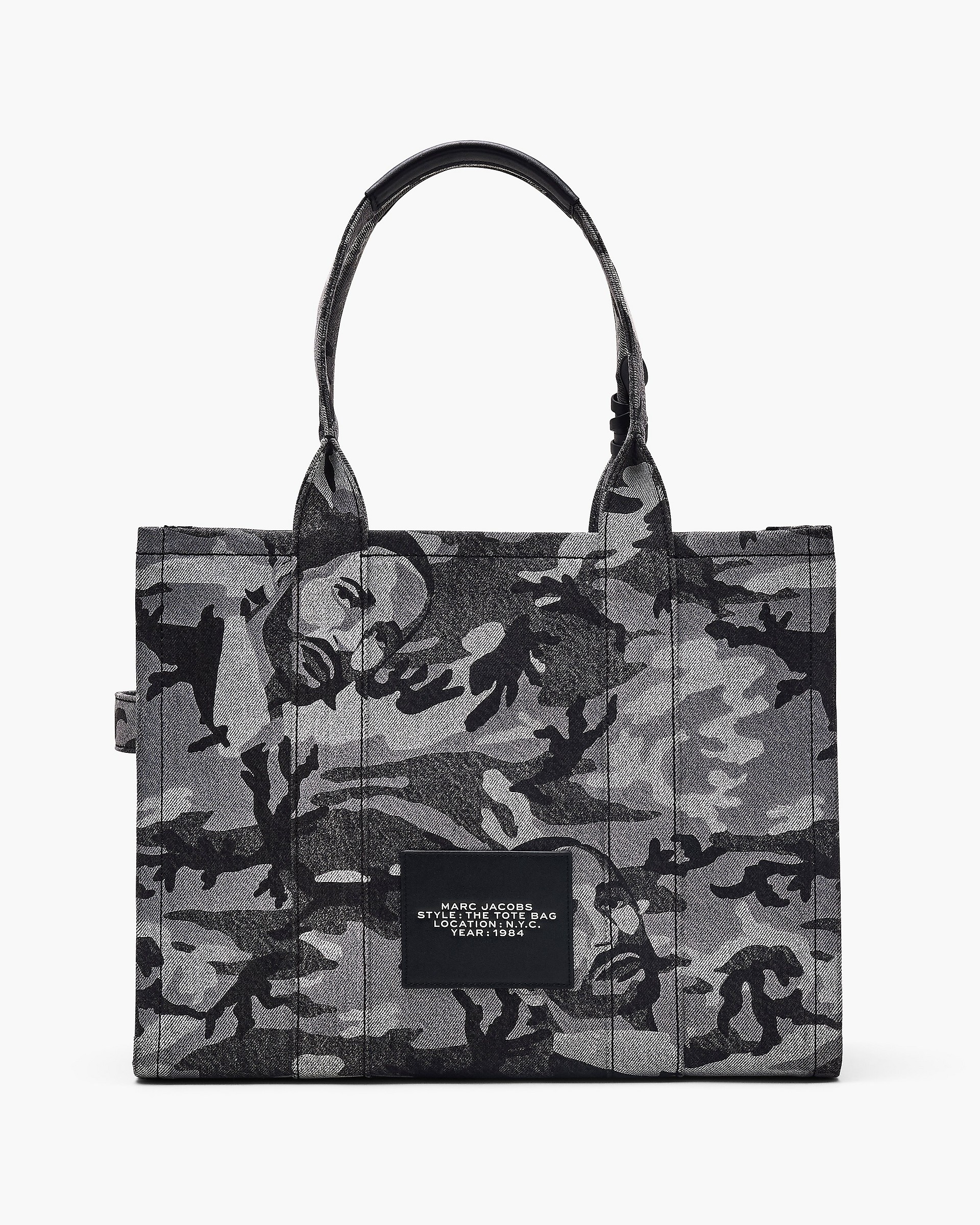 THE MARC CAMO DENIM LARGE TOTE BAG - 3