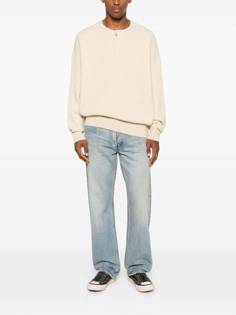 Fear of God button-front waffle-knit sweater outlook