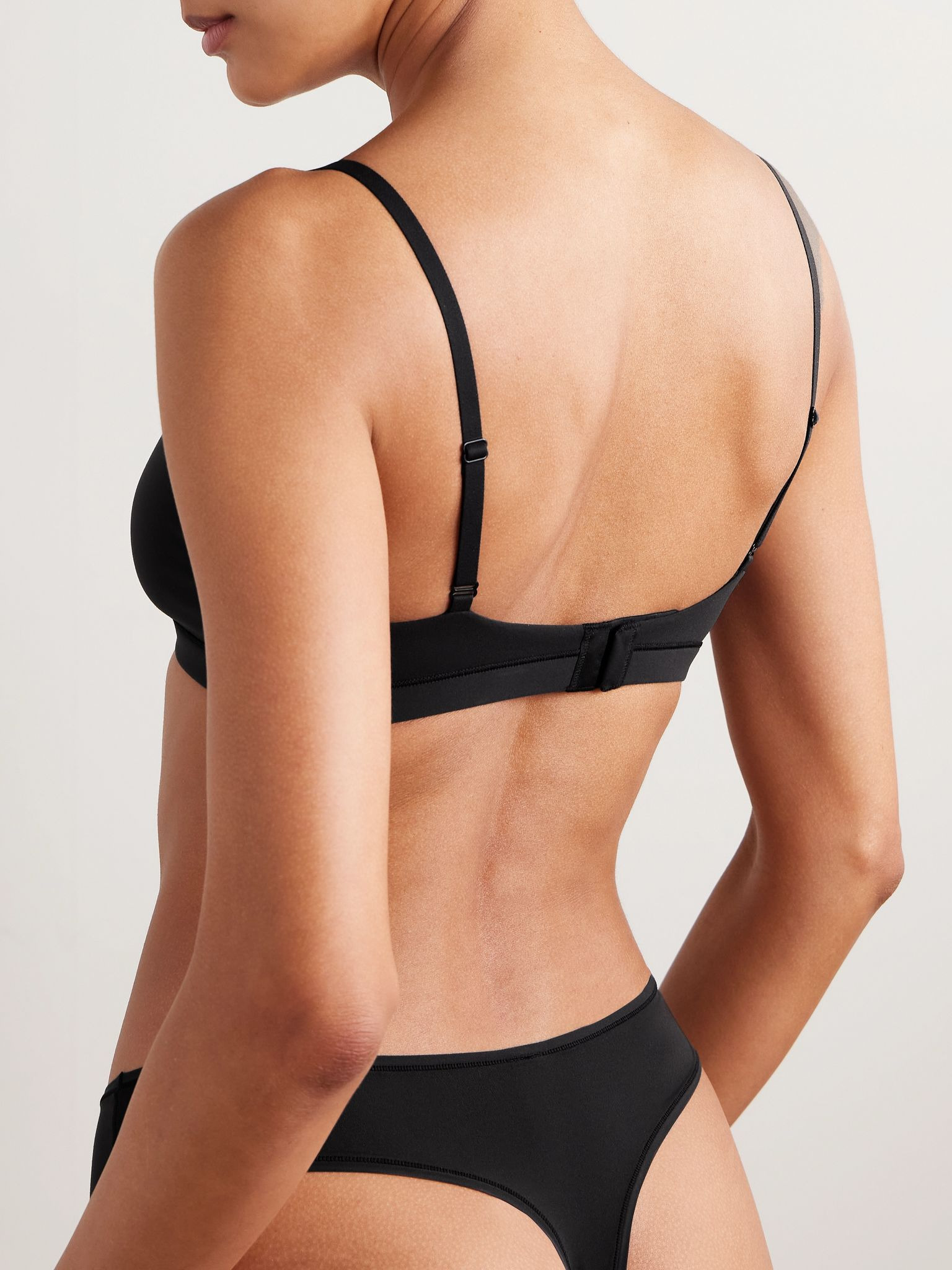 Fits Everybody Crossover Bralette Two-Pack - Onyx Black - 3