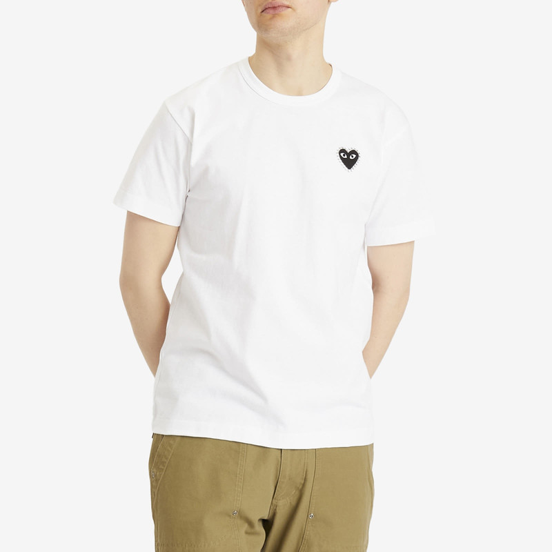 Comme des Garçons PLAY Comme des Garçons Play Studded Heart T-Shirt outlook