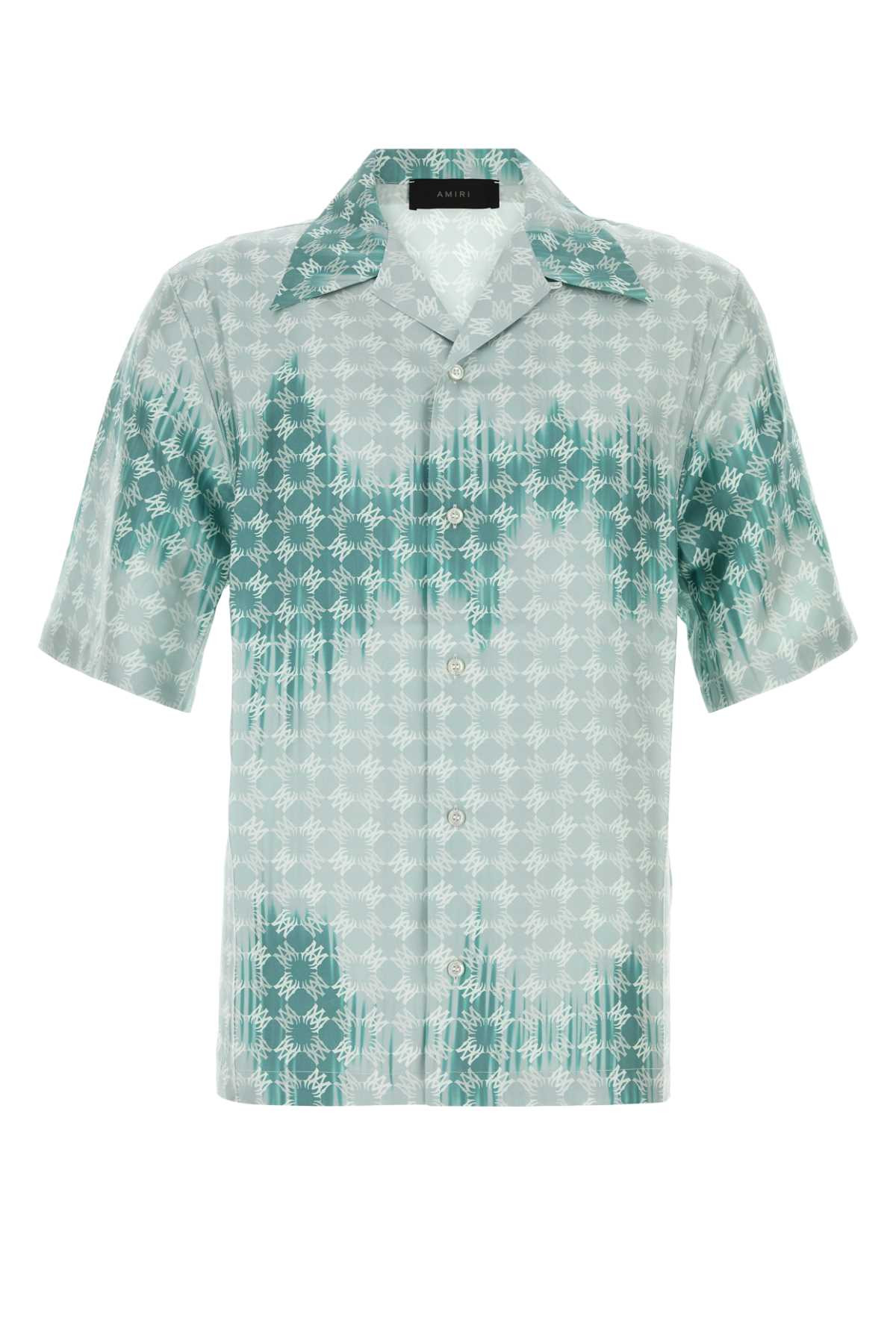 Amiri Men Printed Satin Shirt - 1