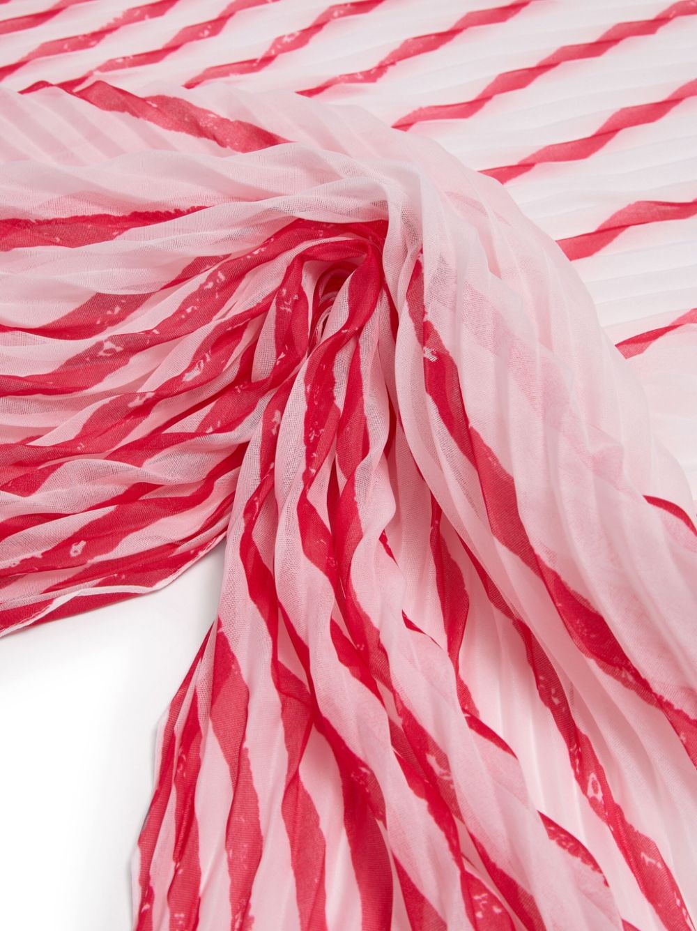 striped sheer-finish scarf - 3