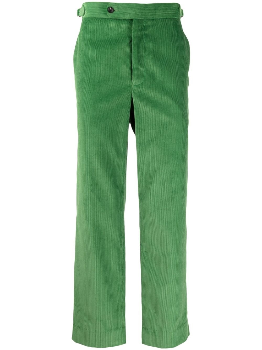 straight-leg cotton corduroy trousers - 1