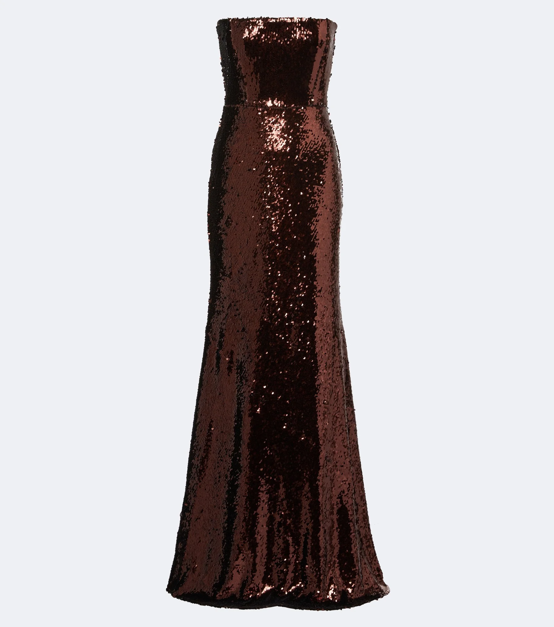 Sequined bustier gown - 1