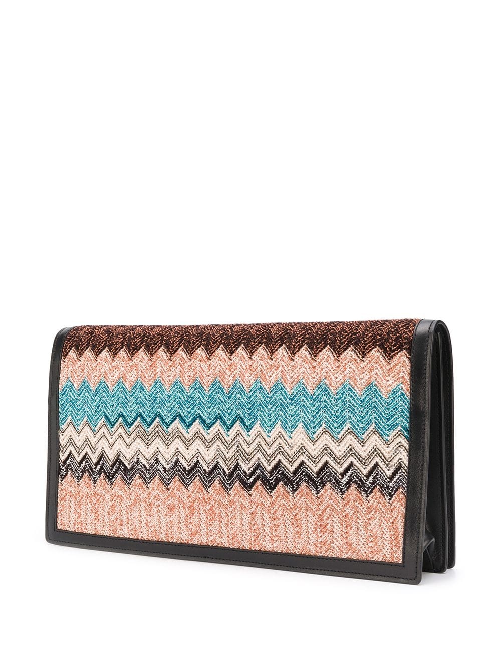 zigzag pattern clutch bag - 3