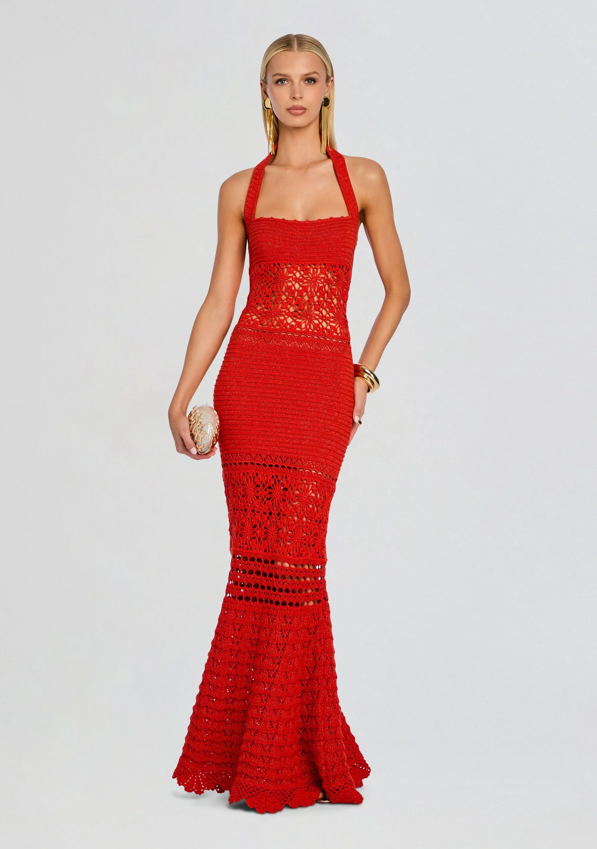PEGGIE CROCHET MAXI DRESS - 1