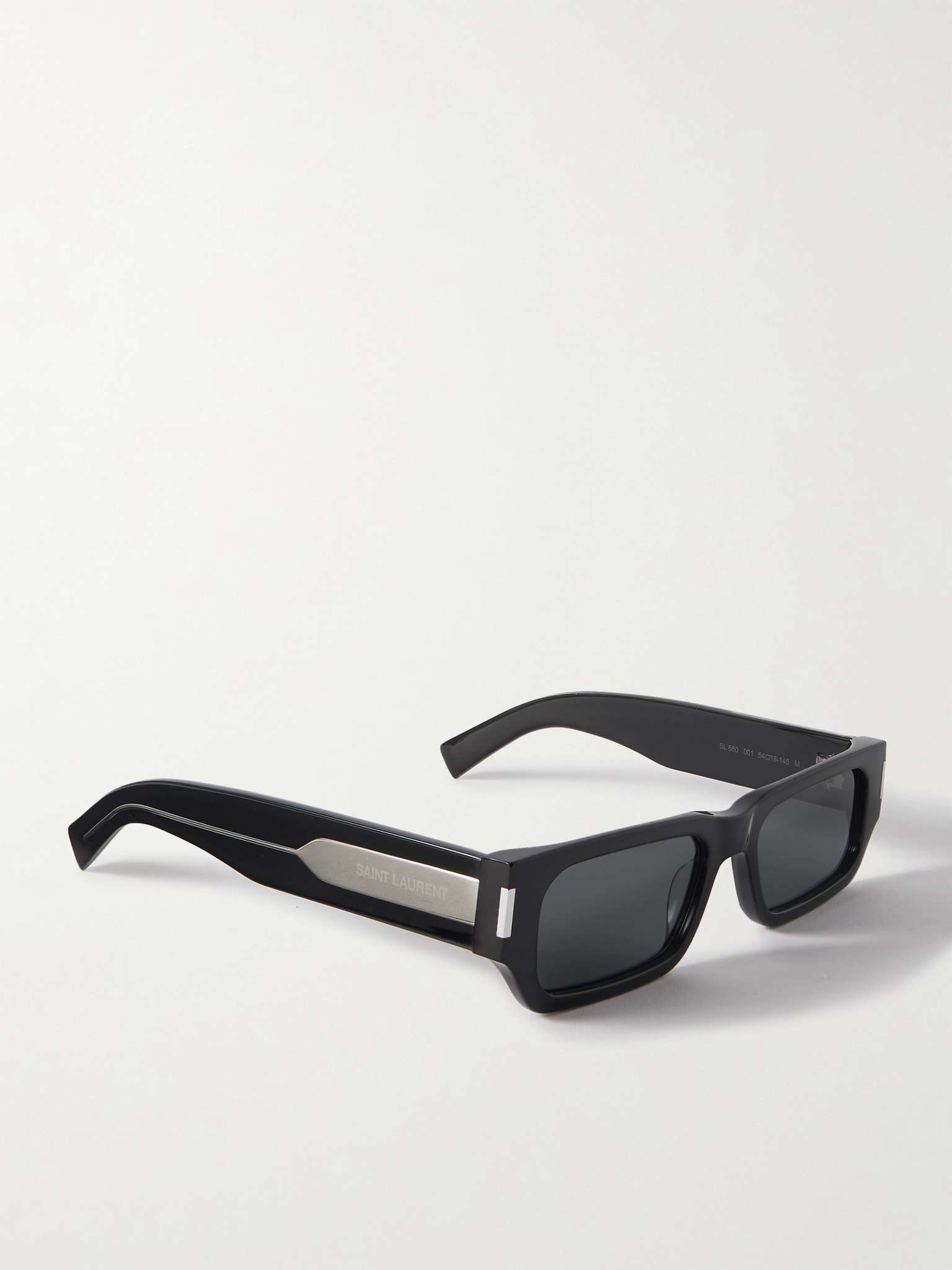 New Wave Rectangular-Frame Acetate Sunglasses - 5
