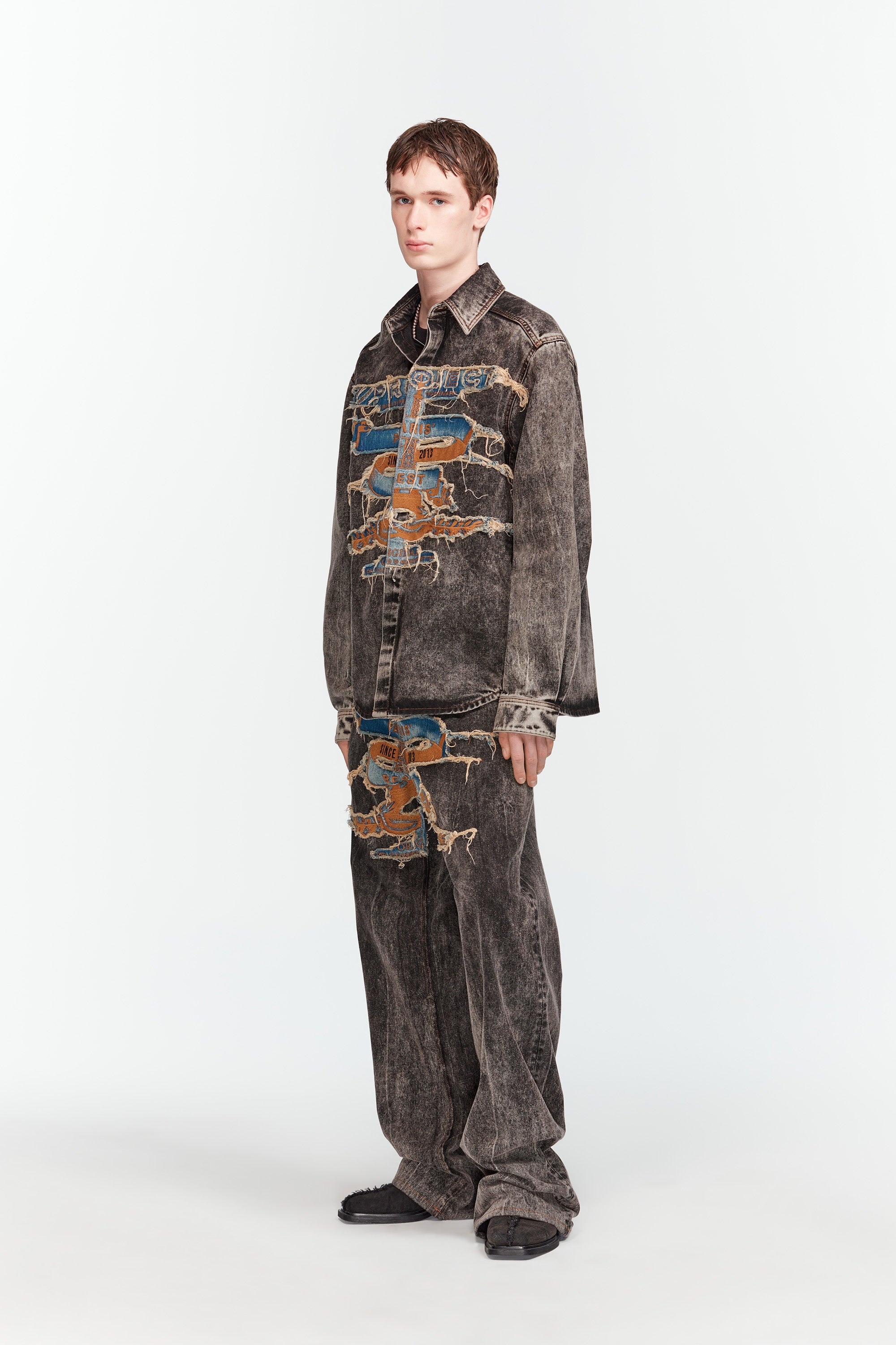 Paris' Best Patch Denim Shirt - 5