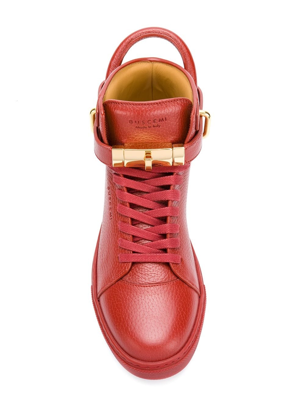 padlock detail high top sneakers - 4