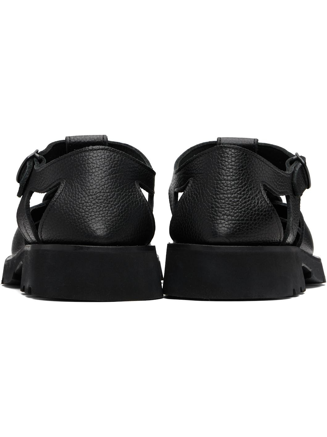Black Pesca Sport Grainy Sandals - 2