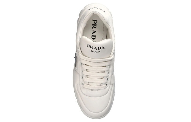 (WMNS) PRADA Padded Nappa Leather Sneakers 'White' 1E136N_2DL8_F0009 - 3