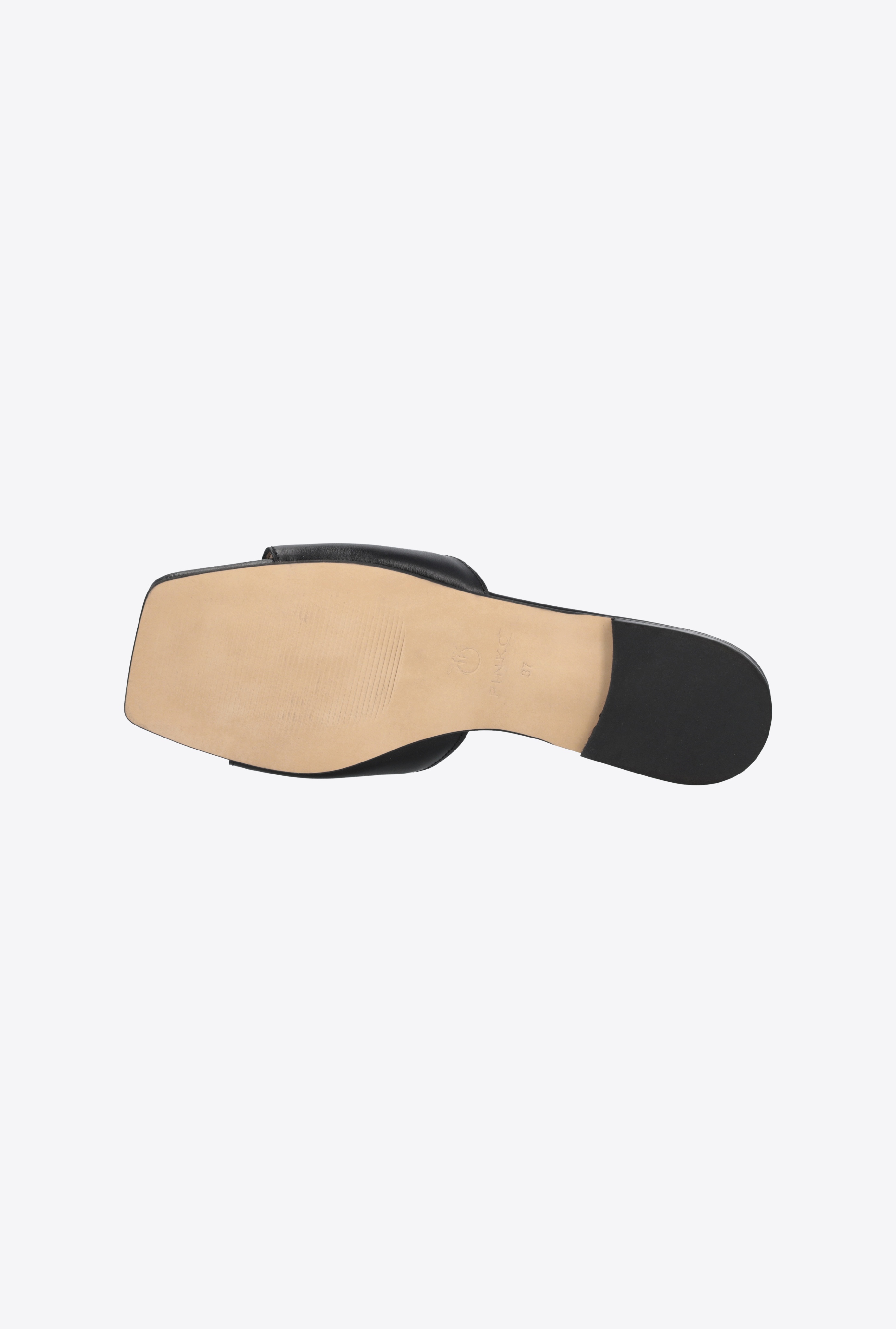 FLAT LEATHER SLIP-ONS - 9