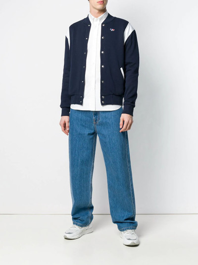 Maison Kitsuné two-tone bomber jacket outlook