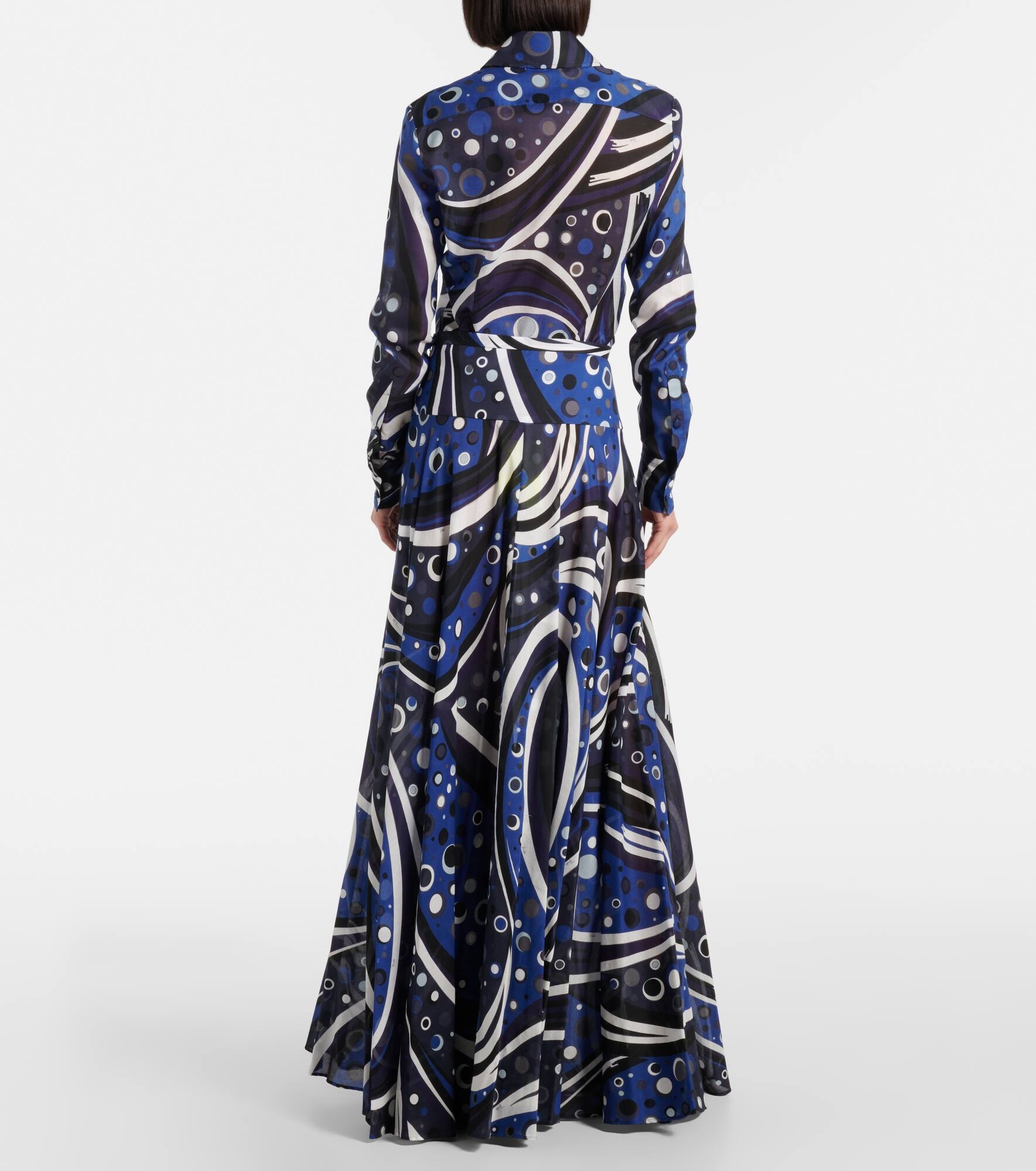 Printed cotton muslin maxi skirt - 3