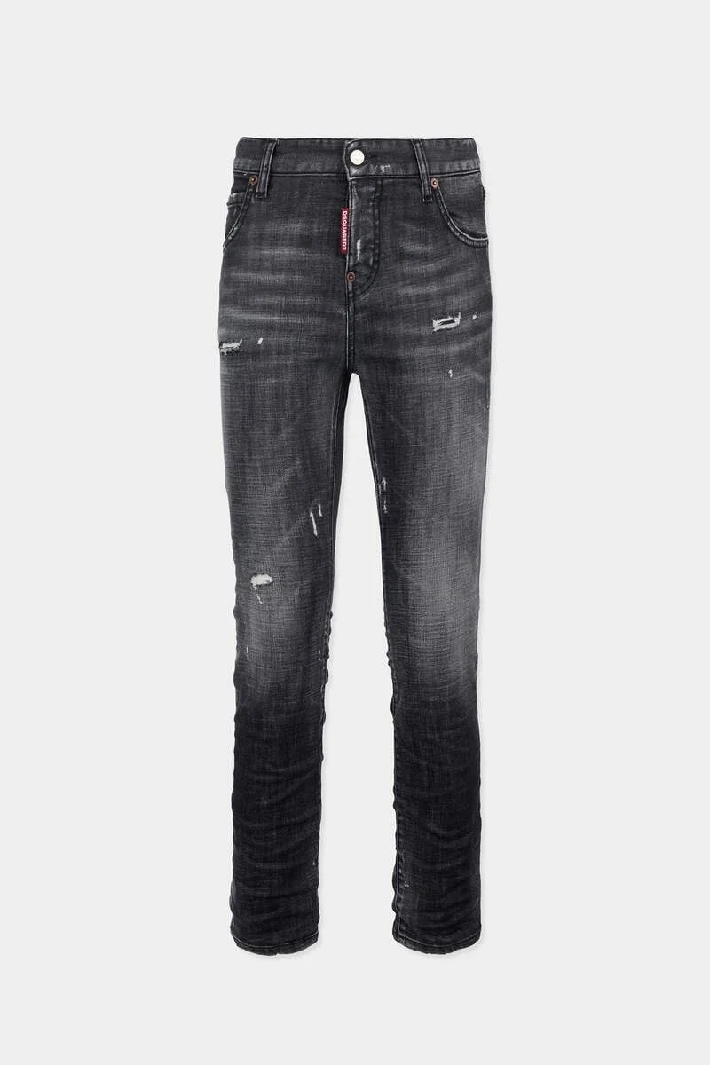 BLACK FOG WASH TEDDY JEANS - 1