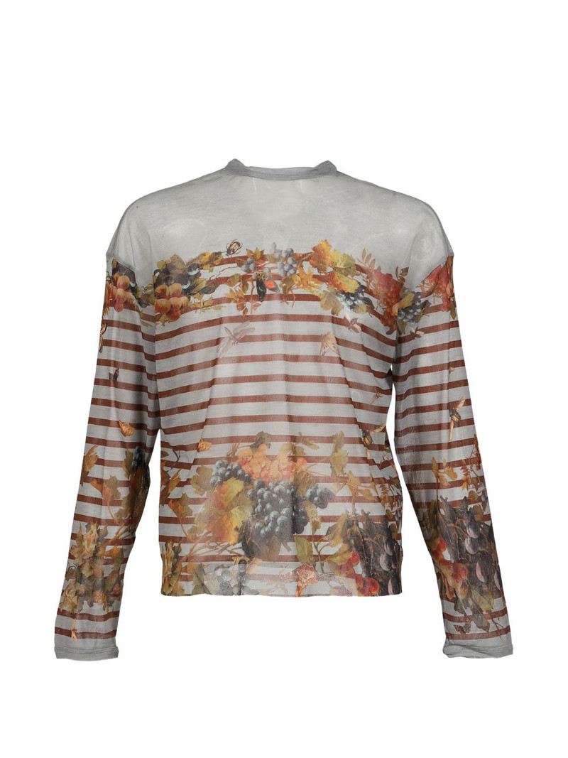 striped floral T-shirt 1