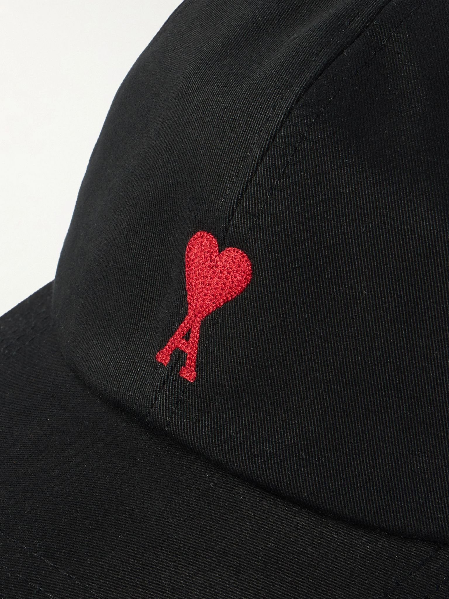 Logo-Embroidered Cotton-Twill Baseball Cap Black - 4