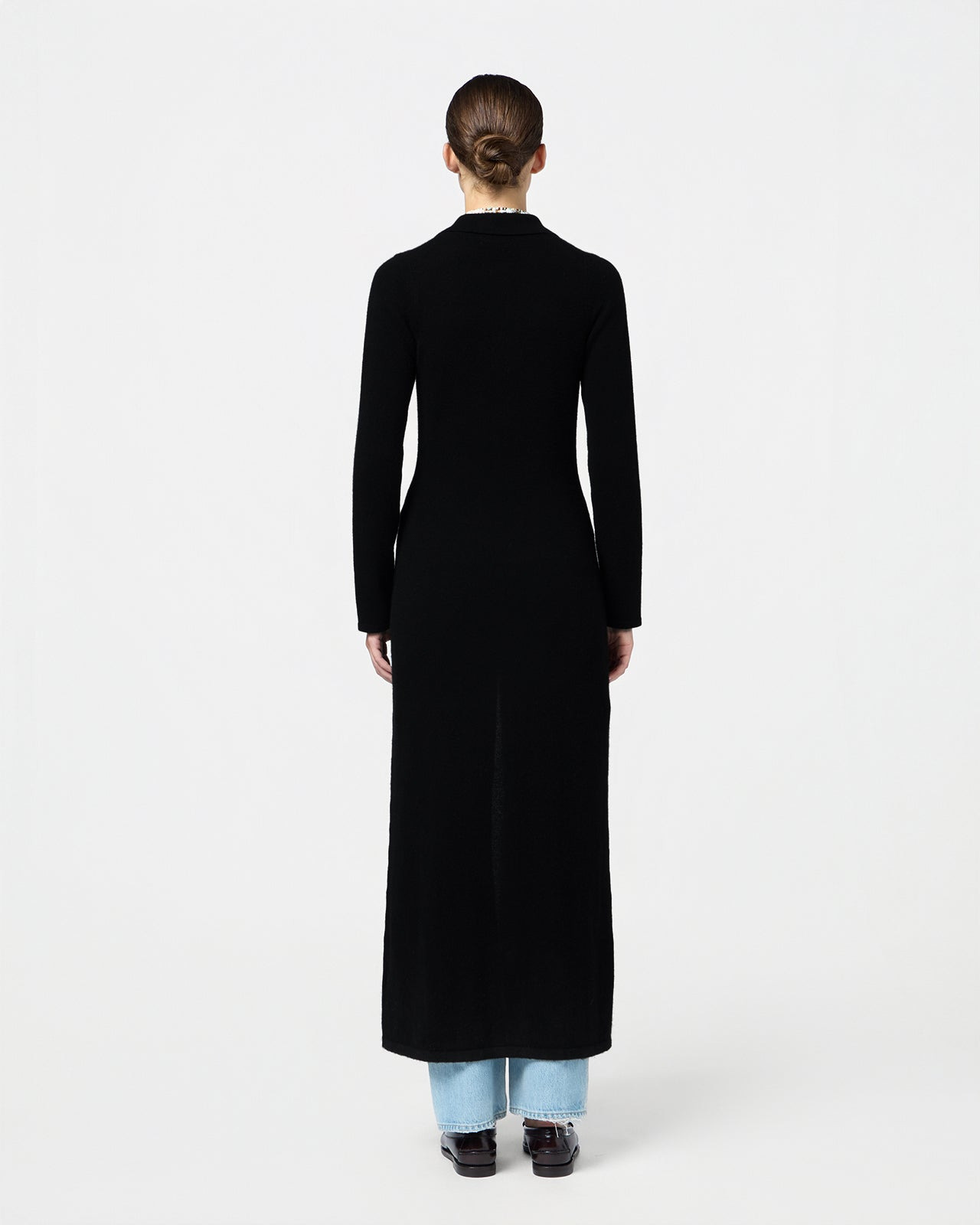 Showtime Shirt Dress In Cashmere - 3