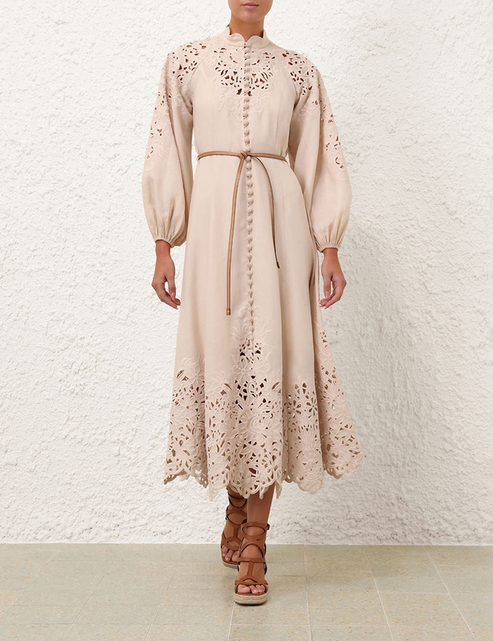 WYLIE EMBROIDERED BILLOW DRESS - 8
