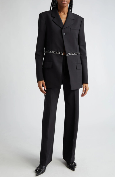 Dion Lee Chain Link Cutout Single Breasted Blazer outlook