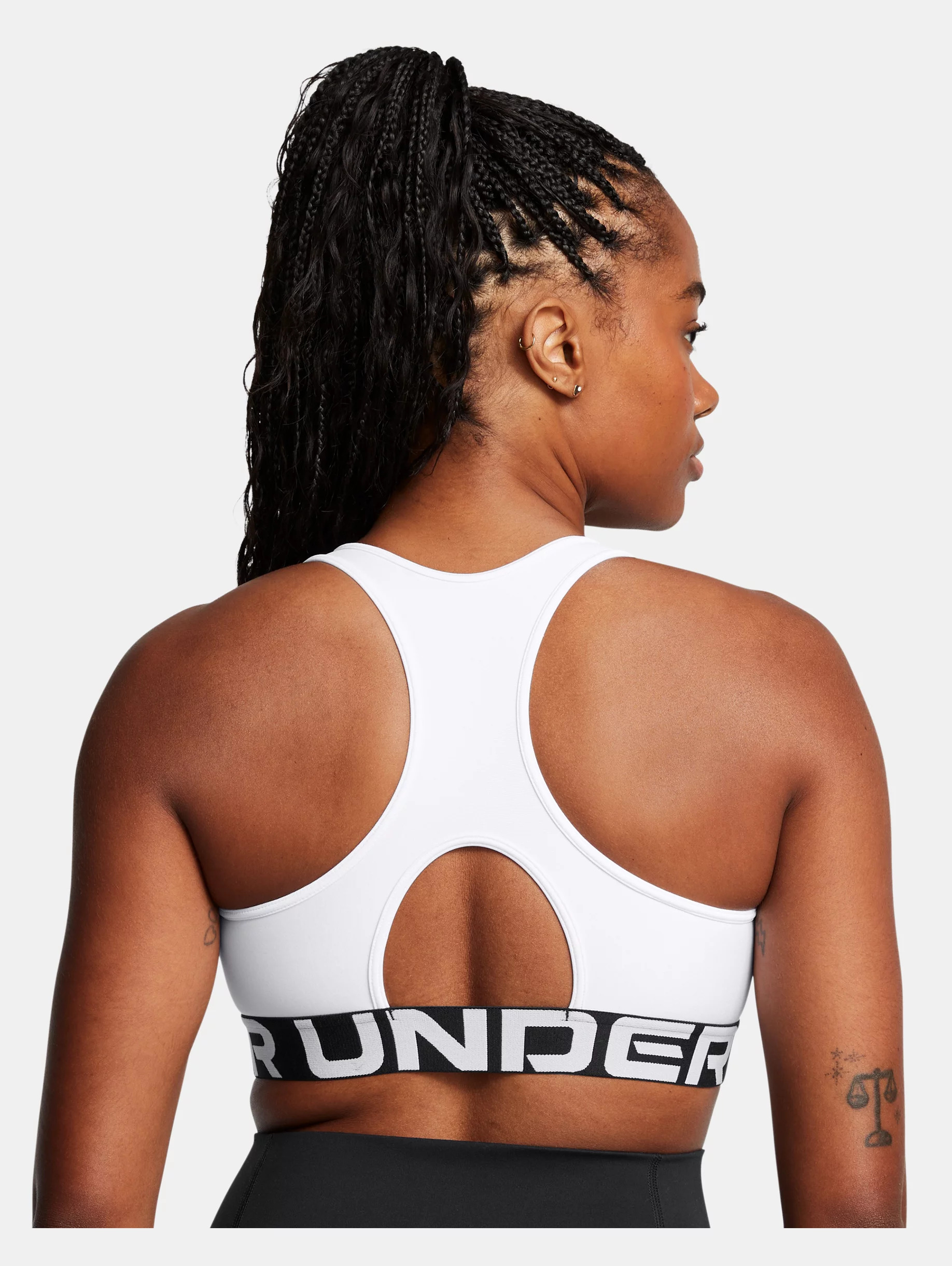 Women's HeatGear® Armour Mid Branded Sports Bra - 8