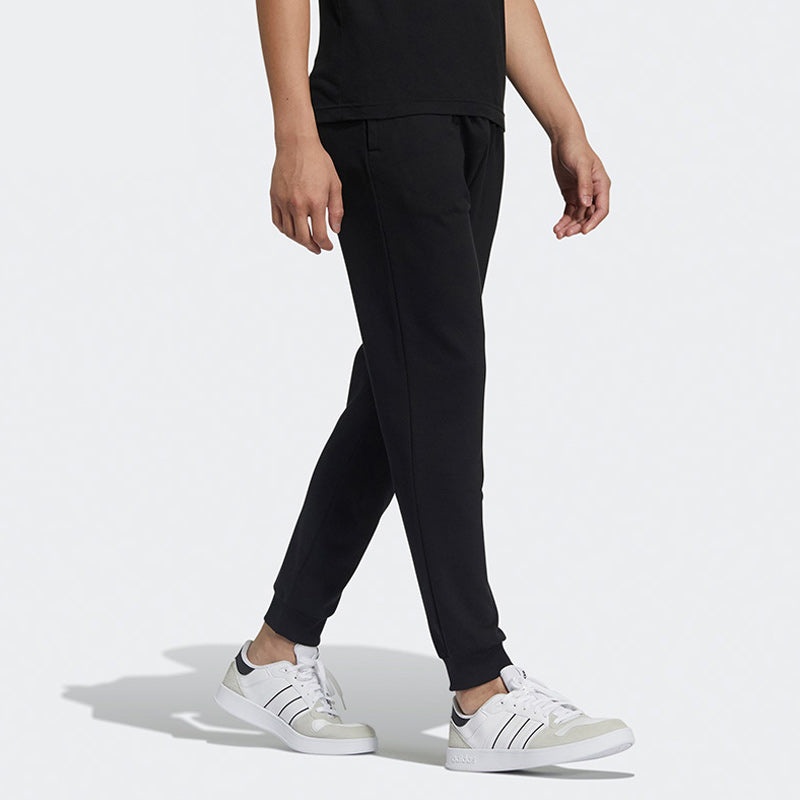 adidas neo M Ce Logo Tp1 Athleisure Casual Sports Knit Bundle Feet Long Pants Black GP4896 - 5